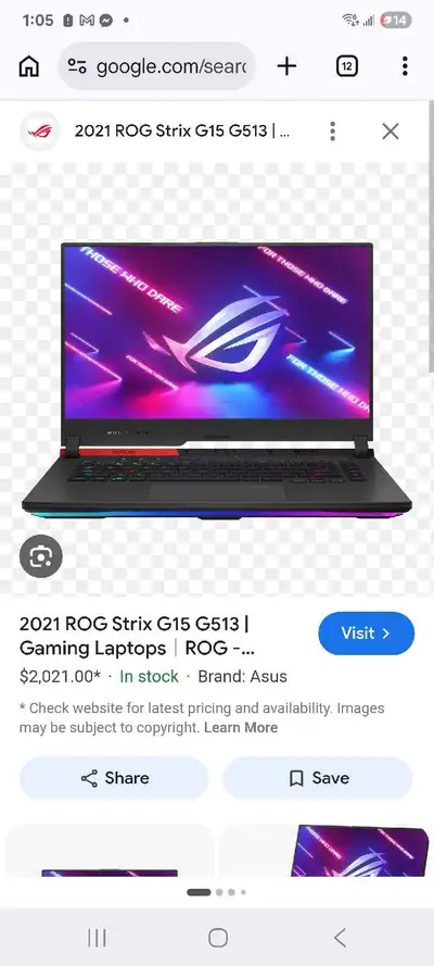 2021 ROG STRIX G15, View more