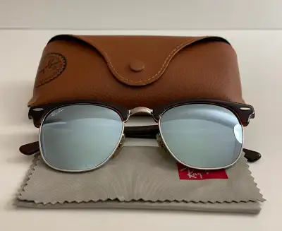 Price is $100 - cash only, no e-transfers please. Includes: - Authentic Rayban Clubmasters Model RB...