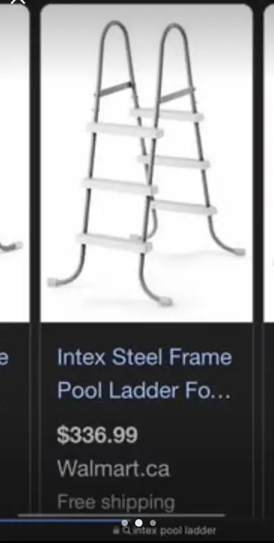 pool ladder intel three step 57” inches working condition 7 cash or trade north delta