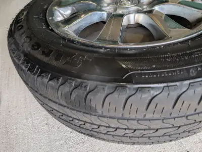 Firestone all season tires 215/60R 16. 16” Alloy rims.