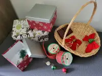 Holidays Christmas Ribbons Bows Ornaments Gift Boxes Lots
