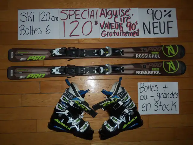 Ensembles kits de ski alpin et twin tip 100 110 120 cm in Ski in Drummondville - Image 4
