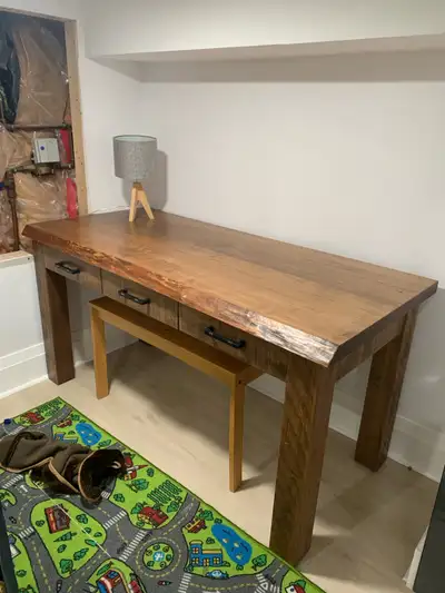 Solid maple Mennonite made desk , View more