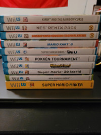Lot 10 jeux Wii U