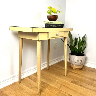 Vintage MCM Table with Drawer, View more