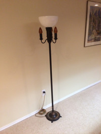 Antique vintage torchiere floor lamp  REDUCED