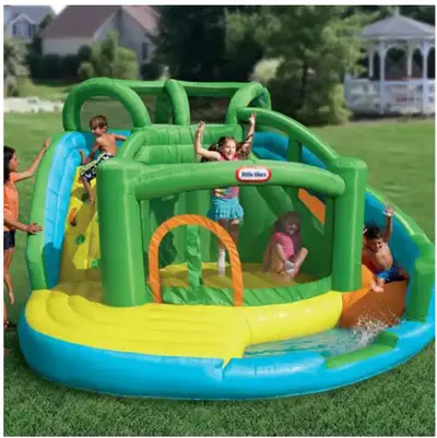 Little Tikes 2 in 1 Wet and Dry Bouncy Castle / Slide - LIKE NEW, View more