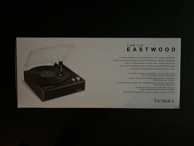 Eastwood Turntable Hybrid Record player Bluetooth in Stereo Systems & Home Theatre in Markham / York Region - Image 2