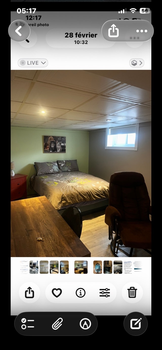 Chambre à louer  permis Citq 323958  Idéal pour travailleurs. — photo 1