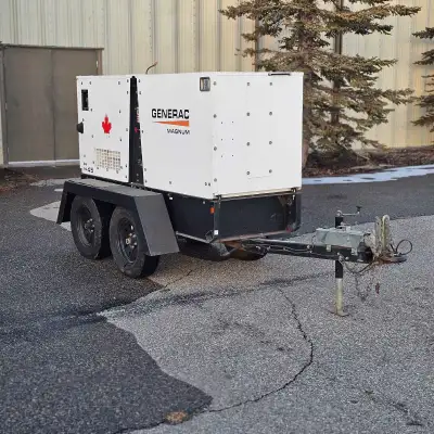 Generac 45kva Diesel Generator Kubota Diesel Generator 16,900 hours 120/240 Volt Single Phase 30kw 1...