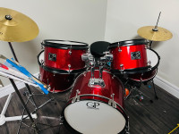 Red GP kids drum set