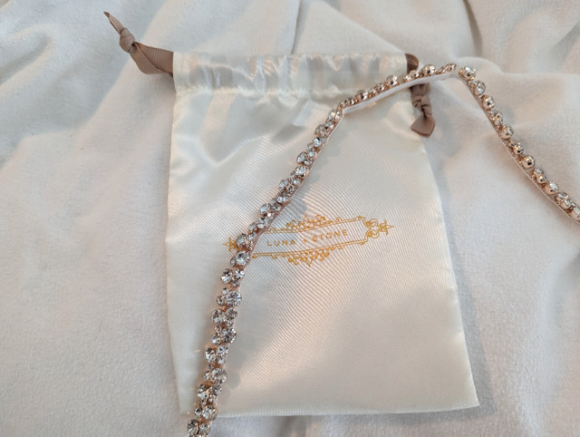 Rose gold bridal belt / sash in Wedding in City of Toronto - Image 3