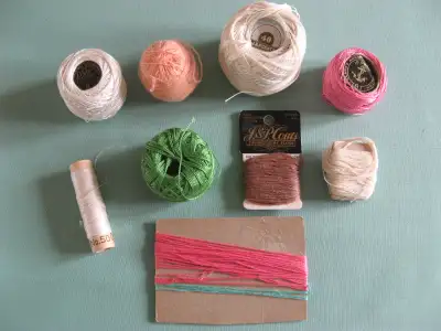 Assortment of embroidery thread, View more