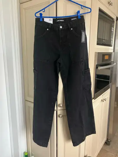 BRAND NEW BLACK BAGGY WIDE LEG JEANS, View more