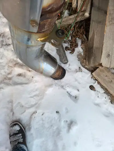 complete set 7 inch Dyana flux straight pipes with 5 inch to 7 inch elbows decent condition curves o...