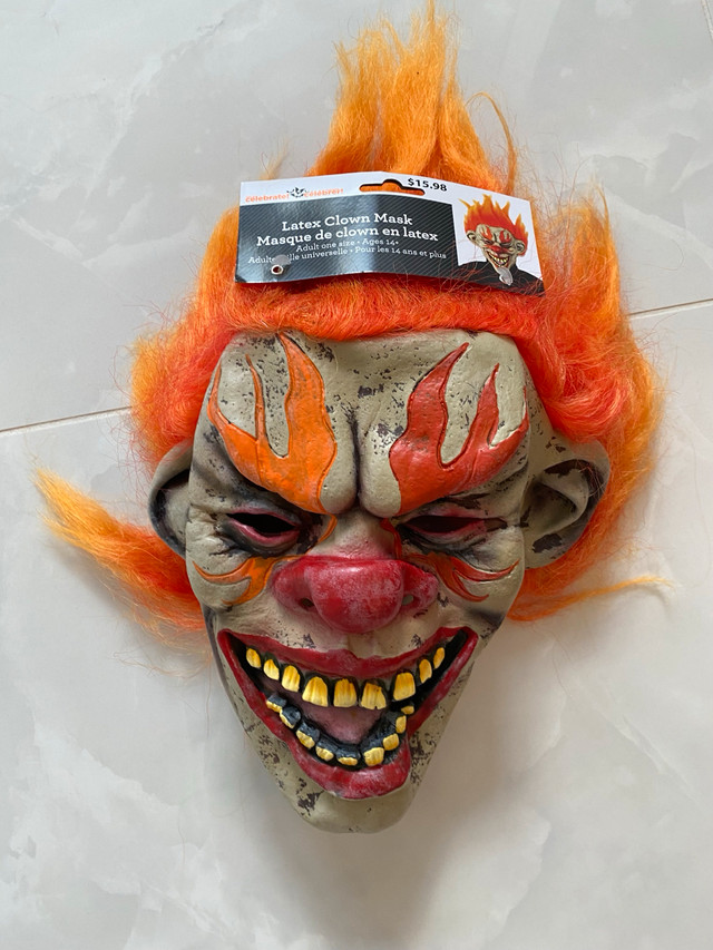 Clown Mask Halloween Accessory  in Costumes in Calgary
