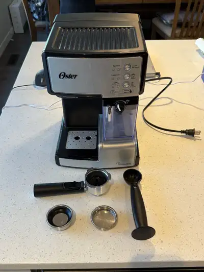 Complete set for Oster Prima Latte coffee machine. Semi-automatic 3-in-1 espresso, cappuccino and la...