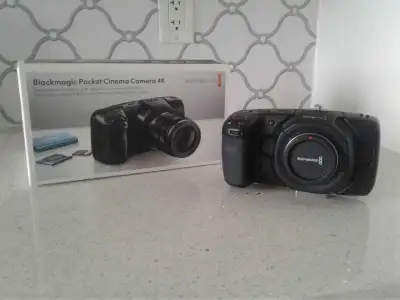 Black Magic 4K Pocket Cinema Camera, View more