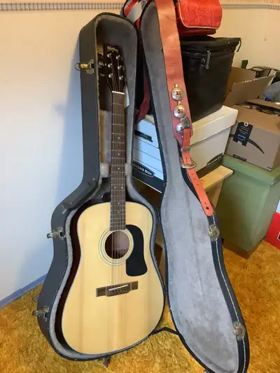 Washburn Guitar with case and strap, View more