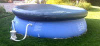 Summer Waves Round Quick Set Up Inflatable Pool