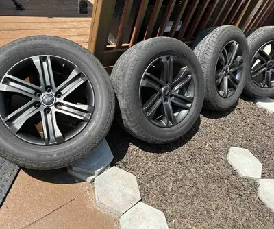 Size - 275/60/R20 Tires good for one more season. Rims in great condition.