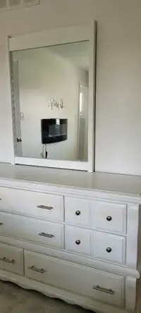 Double dresser and mirror for sale