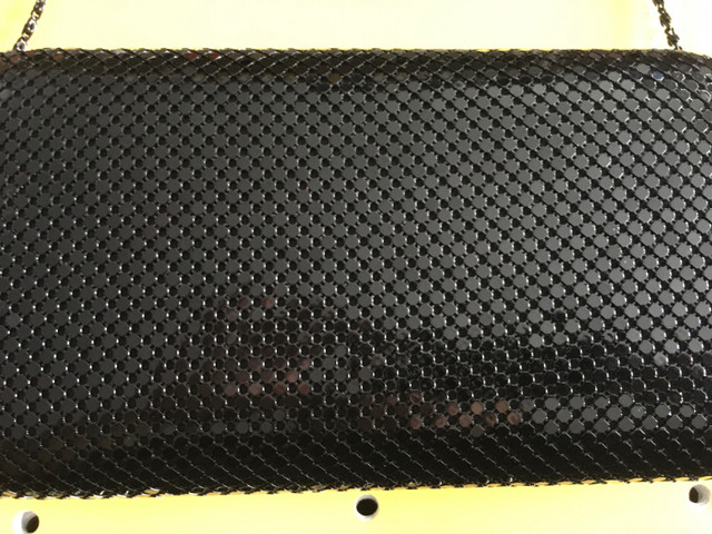 Vintage Black Mesh Clutch from the 1990's in Women's - Bags & Wallets in Medicine Hat - Image 2