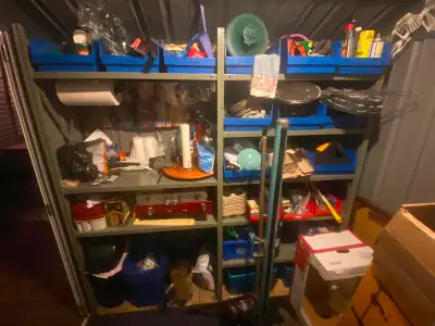 We have a large selection of used industrial strength steel shelving in stock. 1000’s of sections in...