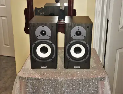 Attractive Tannoy Bookshelf Speakers in Dark Oak Mercury mx1, View more