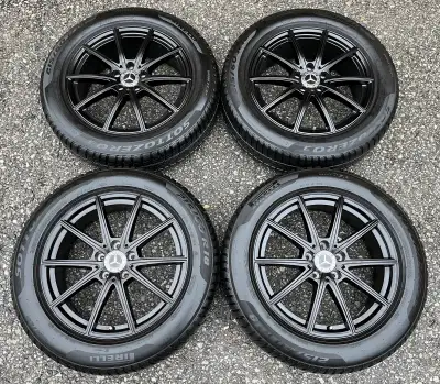 Wheels: Black 18 Inch OEM Fitment: GLA-Class GLA 250 (2021 and up) / GLB-Class GLB 250 (2020 and up)...