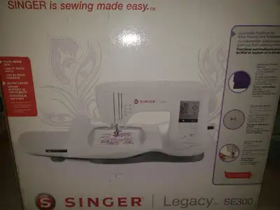 Singer Sewing And Embroidery Machine/ Machine À Coudre Et À Broder Model/ Modèle: Legacy SE300 Brand...