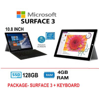 MS Surface 3 64Gb + KeyBoard + Pen & MS Surface3 Docking Station