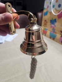 3 inch brass dinner bell