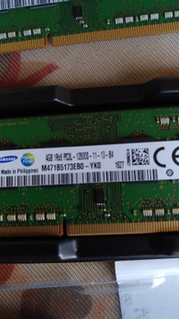 Samsung RAM (4GB x2)  for LAPTOP  ddr3