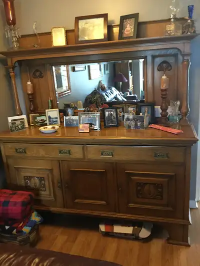 1890s  English Sideboard , Golden Oak, View more