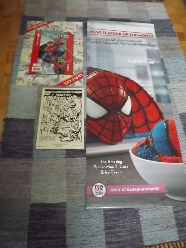 SPIDERMAN 2 GIANT BASKIN ROBBINS PROMO BANNER POSTER/2014 in Arts & Collectibles in City of Toronto