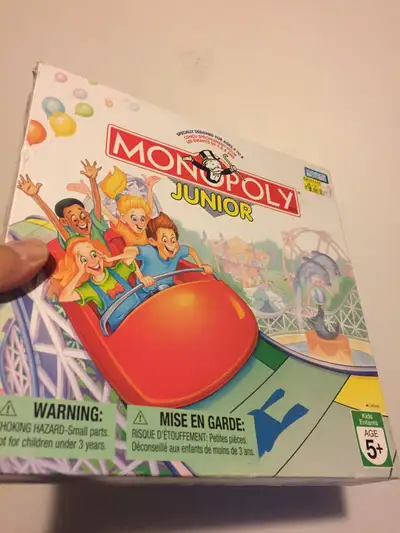 Monopoly for kids. Board game. Location - Farm house recreation room. Text ONLY. 780-446-1122. No ca...
