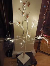 White Light Up  Glitter Tree-Indoor/ Outdoor