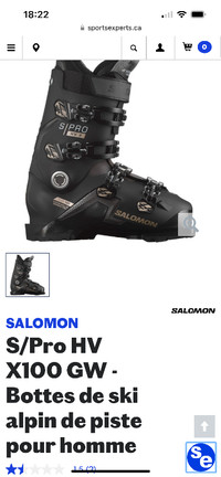 Botte de ski adulte Salomon s pro