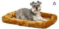 MidWest Homes for Pets Bolster Dog Bed 30L- Inch Cinnamon Dog Be
