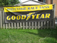 Clearance... Welcome Race Fans 'GOOD YEAR'  Tire BANNER