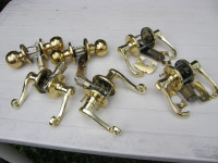 Brass door knobs