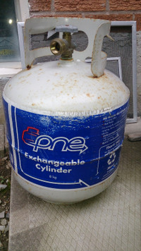 Empty Propane Tank. Refill, or swap for new full tank, save $60.