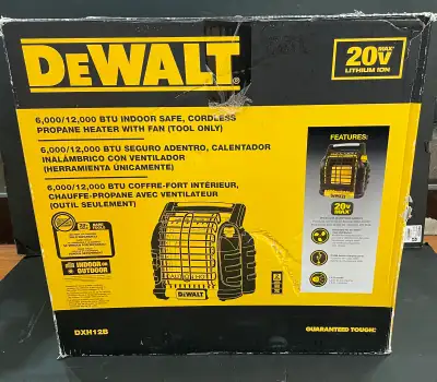 DEWALT CORDLESS PROPANE HEATER DXH12B, View more
