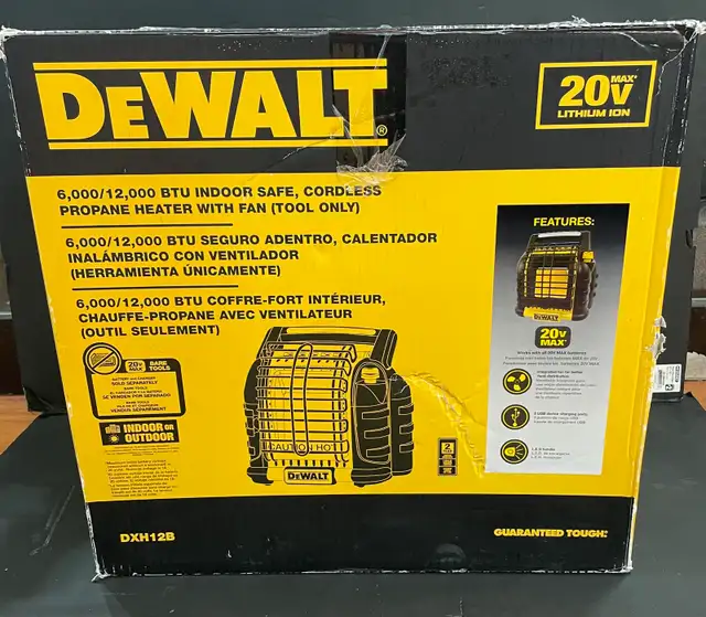 DEWALT CORDLESS PROPANE HEATER DXH12B in Other in City of Toronto - Image 2