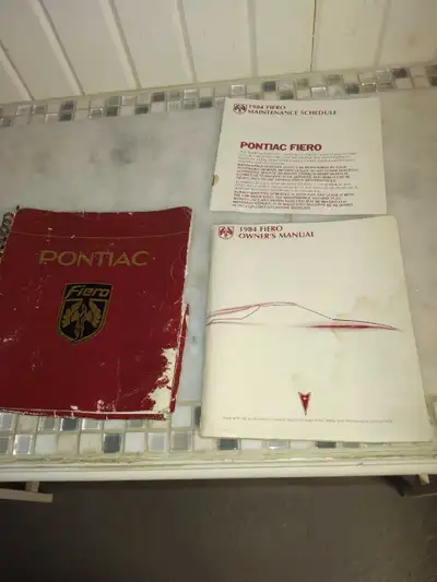 1984 Fiero good condition $25 1978 Ford Ranger Owner manual ,$20 1986 Ford f-150-350 Owner manual $2...