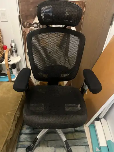 Adjustable Black Mesh Office Chair with Headrest, View more