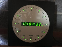 DIGITAL WALL CLOCK ( LEITCH VIDEO MODEL UDC-5212-G )