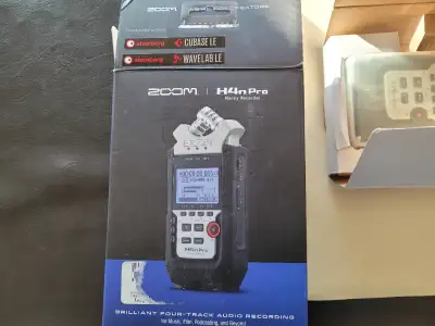As new , used a couple of times. with box and manuals. Great "field", rehearsal or gig recorder.