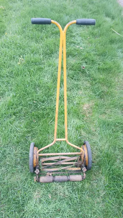 Vintage Metel Lawnmower, View more